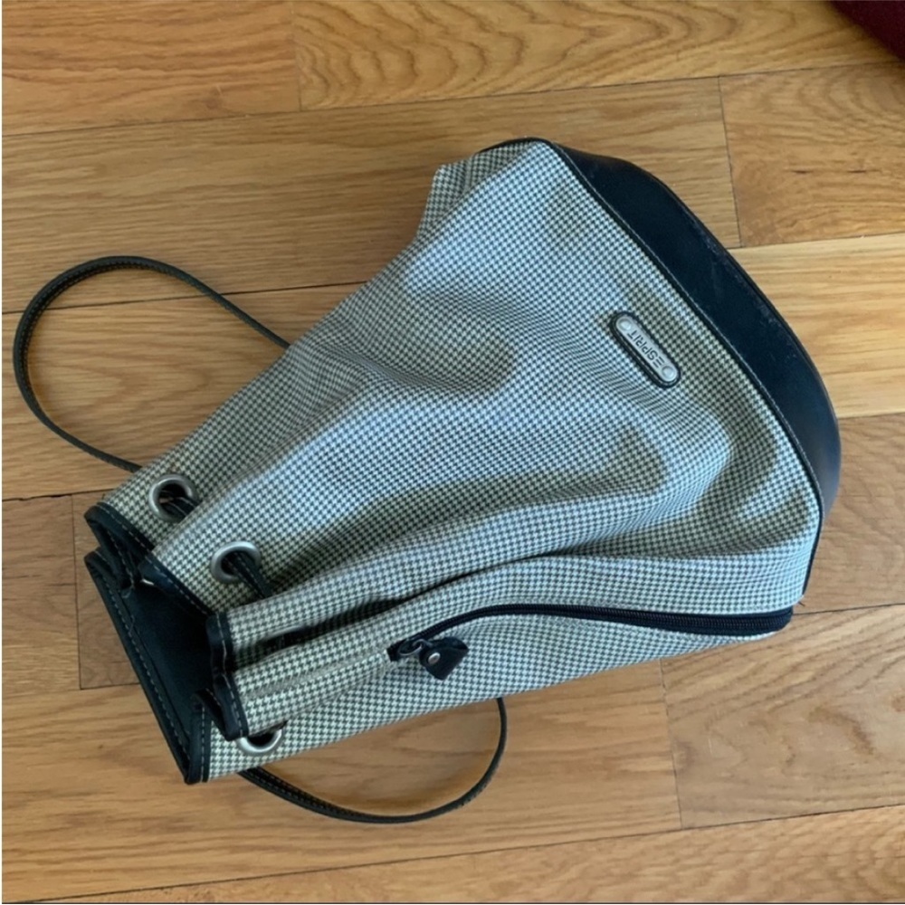 Esprit Houndstooth Drawstring Backpack - image 5